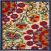 Nourison Home Aloha Red Multicolor 2'8" x 4' Area Rug - Easy Clean, Non Shedding, Bed Room, Living Room, Dining Room, Kitchen (3' x 4') view 2