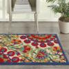 Nourison Home Aloha Red Multicolor 2'8" x 4' Area Rug - Easy Clean, Non Shedding, Bed Room, Living Room, Dining Room, Kitchen (3' x 4') view 3