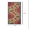 Nourison Home Aloha Red Multicolor 2'3" x 10' Area Rug - Easy Clean, Non Shedding, Bed Room, Living Room, Dining Room, Kitchen (10' Runner) view 2