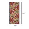 Nourison Home Aloha Red Multicolor 2'3" x 12' Area Rug - Easy Clean, Non Shedding, Bed Room, Living Room, Dining Room, Kitchen (12' Runner) view 2