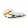 Chumbak Toucan Advice Trinket Tray for Her - Jewelry Tray Organizer for Girls Bedroom and Office, Porcelain Dish for Trinket Storage and Accessories - Gift for girls (Yellow, Black and White) view 4