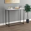 Safdie & Co. - Metal Console Table, Marble Black Console Tables for Entryway, Use As Doorway Table, Narrow Bar Table, or Accent Furniture for Decorating Foyer, 12 x 28 x 31 Inches view 2