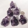 Gemgogo 2 Pcs Natural Amethyst Pocket Carved Tortoise Decor Animal Figurines Gemstone,1.5 Inches Room Decor Crystals and Healing Stones view 3