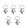 Healifty 5pcs Airplane Shaped Keychain Accessories Creative Key Holder Bag Hanging Pendant Stylish Keyring Decor for and Personal Use Silver view 1