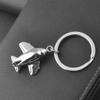 Healifty 5pcs Airplane Shaped Keychain Accessories Creative Key Holder Bag Hanging Pendant Stylish Keyring Decor for and Personal Use Silver view 2
