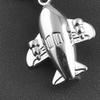 Healifty 5pcs Airplane Shaped Keychain Accessories Creative Key Holder Bag Hanging Pendant Stylish Keyring Decor for and Personal Use Silver view 4