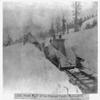 HistoricalFindings Photo: Snow Plow,Central Pacific Railroad,RR Company,Near Cisco,Donner Pass Route,1866 view 1