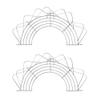 2Pcs Tempura Rack Semi- Wok Fry Pan Pot For Fry Pan Drainer Rack For Tempura Fried Chicken (38cm Silver) view 1