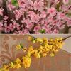 Firlar Artificial Cherry Blossom Branches, 10 Bunches Spring Peach Blossom Silk Flowers Fake Floral Arrangements for Home Wedding Decoration, 26 view 3