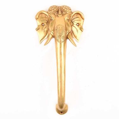 Indian Shelf 1 Pack Tuskar Ganesha Brass Cabinet Pulls Decorative Door Handles Interior Vintage Gold Cabinet Handles Unique Kitchen Drawer Pulls Luxury