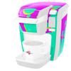 WraptorSkinz Decal Style Vinyl Skin compatible with Keurig K10 / K15 Mini Plus Coffee Makers Drip Teal Pink Yellow (COFFEE MAKER NOT INCLUDED) view 1