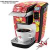 WraptorSkinz Decal Style Vinyl Skin compatible with Keurig K10 / K15 Mini Plus Coffee Makers Beach Flowers Coral (COFFEE MAKER NOT INCLUDED) view 2