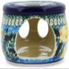 Polmedia Polish Pottery Heater UNIKAT - Black Eyed Susan Pattern Handmade in Boleslawiec Poland by Ceramika Artystyczna + Certificate of Authenticity view 2
