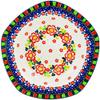 Polmedia Polish Pottery Pasta Bowl 9-inch UNIKAT - Floral Puzzles Pattern Handmade in Boleslawiec Poland by Ceramika Artystyczna + Certificate of Authenticity view 1