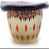 Polmedia Polish Pottery Pasta Bowl 9-inch UNIKAT - Floral Puzzles Pattern Handmade in Boleslawiec Poland by Ceramika Artystyczna + Certificate of Authenticity view 3