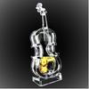 UTowels Mechanical Wind-up Violin Music Box with LED Lights Transparent Acrlic Melody Castle in The Sky Carrying You view 1