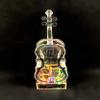 UTowels Mechanical Wind-up Violin Music Box with LED Lights Transparent Acrlic Melody Castle in The Sky Carrying You view 3