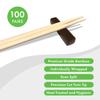 [100 Pairs] Disposable Bamboo Chopsticks - Premium Individually Wrapped Splinter-Less Smooth Wooden Traditional Japanese, Korean Chopsticks view 2