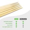 [100 Pairs] Disposable Bamboo Chopsticks - Premium Individually Wrapped Splinter-Less Smooth Wooden Traditional Japanese, Korean Chopsticks view 4