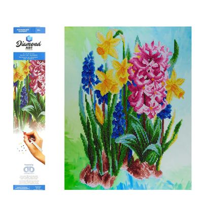 DIAMOND ART BY LEISURE ARTS Diamond Painting Kits for Adults 14"X16" Advanced Wildflowers, Full Drill, Art Kits, Dimond Art, for Adults, Kit
