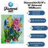 DIAMOND ART BY LEISURE ARTS Diamond Painting Kits for Adults 14"X16" Advanced Wildflowers, Full Drill, Art Kits, Dimond Art, for Adults, Kit view 2