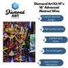 DIAMOND ART BY LEISURE ARTS Diamond Painting Kits for Adults 14"X16" Advanced Abstract Wine, Full Drill, Art Kits, Dimond Art, for Adults, Kit view 2