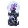 Nemesis Now Anne Stokes Dragon Mage Snowglobe Shaker, Polyresin, Purple, 18.5cm view 4