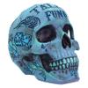 Nemesis Now Tribal Tattoo Fund Skull Ornament, Polyresin, Blue, One Size view 4