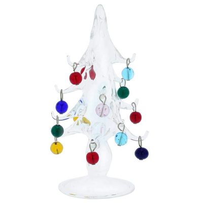 GlassOfVenice Murano Glass Christmas Tree with Ornaments