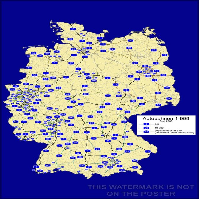 History Galore 24"x36" Gallery Poster, autobahn network