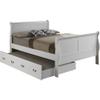 Glory Furniture Louis Phillipe Full Trundle Bed in White view 1
