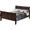 Glory Furniture Louis Phillipe Full Sleigh Bed in Cappuccino view 1