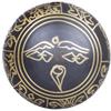 Exotic India Wishlist Past Orders Cart Golden Black Ashtamangala Singing Bowl - Tibetan Buddhist, Multicolor view 3
