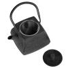 47 Oz Cast Iron Tea Pot Black Color view 3