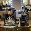 THE QUEENS' JEWELS Aurora Borealis Crown Jeweled 4x4 Candle Holder Vase - Unique Gift for Women, Birthday, Cute, Fun, Cocktail, Queen, Not Painted, Decorated, Bling, Bedazzled, Rhinestone view 3