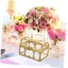 Amosfun 10pcs Wedding Party Favor Boxes Treasure Chest Candy Box Clear Plastic Boxes Storage Containers Case Anniversary Festival Birthday Valentines Day Party Supplies Golden view 4