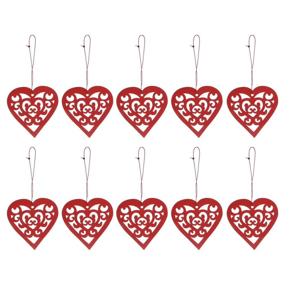 Amosfun 20pcs Mother Day Wood Heart Hanging Ornament Hollow Love Wooden Embellishments Decorative Wooden Decorations for Wedding Happy Mothers Day Birthday Party Decorations Supplies