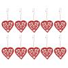 Amosfun 20pcs Mother Day Wood Heart Hanging Ornament Hollow Love Wooden Embellishments Decorative Wooden Decorations for Wedding Happy Mothers Day Birthday Party Decorations Supplies view 1