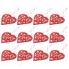 Amosfun 20pcs Mother Day Wood Heart Hanging Ornament Hollow Love Wooden Embellishments Decorative Wooden Decorations for Wedding Happy Mothers Day Birthday Party Decorations Supplies view 3