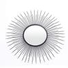 27.6"Black Wall Decoration, Gold ornment, Wall Mirror, Metal Wall Hanging, bar Living Room Decoration Mirror,Home Decor view 2