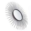 27.6"Black Wall Decoration, Gold ornment, Wall Mirror, Metal Wall Hanging, bar Living Room Decoration Mirror,Home Decor view 4