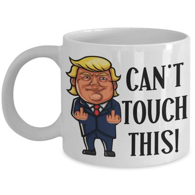 Ashton Books-n-Things Pro Trump Mug for Dad Gifts for Men Funny Gift for Pro Trump Anti Impeachment Indictment Tea Cup Gag Gifts for Women Cant Touch This Political Coffee Mugs