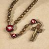 Needzo Come Holy Spirit Confirmation Cord Rosary and Bookmark, 19 Inch view 2