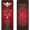 Needzo Come Holy Spirit Confirmation Cord Rosary and Bookmark, 19 Inch view 3