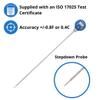 Digital Instant Read Stem (3") Thermometer with Lollipop Head for Food Preparation, Cooking, Baking, Grilling, Brewing. view 2
