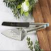 Kate Spade Bridal Personalized Take the Cake Wedding Cake Knife and Server Set, Custom Engraved Wedding Cake Cutting Set, Accessories and Gifts for the Bride and Groom view 3