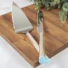 Kate Spade Bridal Personalized Take the Cake Wedding Cake Knife and Server Set, Custom Engraved Wedding Cake Cutting Set, Accessories and Gifts for the Bride and Groom view 4