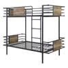 Acme Deliz Metal Frame Twin/Twin Bunk Bed in Sandy Gray view 1