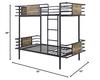 Acme Deliz Metal Frame Twin/Twin Bunk Bed in Sandy Gray view 3