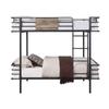 Acme Deliz Metal Frame Twin/Twin Bunk Bed in Sandy Gray view 4